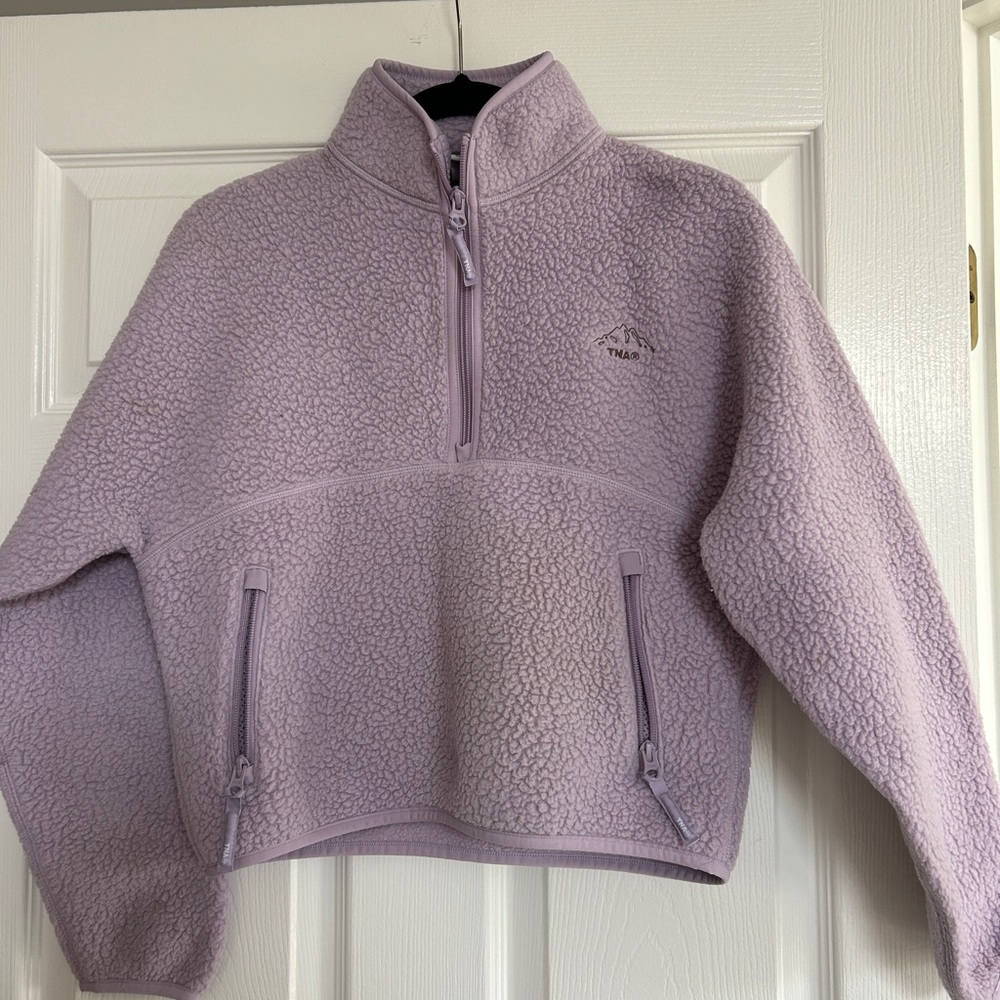 Aritzia TNA Bigfoot Polar ½ Half-Zip Fleece Pullover